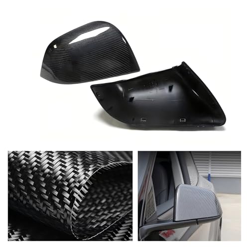 Capuchons rétroviseur Tesla Model Y protection carbone anti-rayures - 2