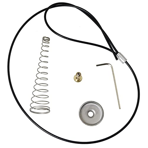 YHXiXi 1 Set Self Locking Fence Latch Spring Accessories Stainless Steel Spring Gate Latch Cable Pull Gate Opener Self Locking Fence Gate Latch