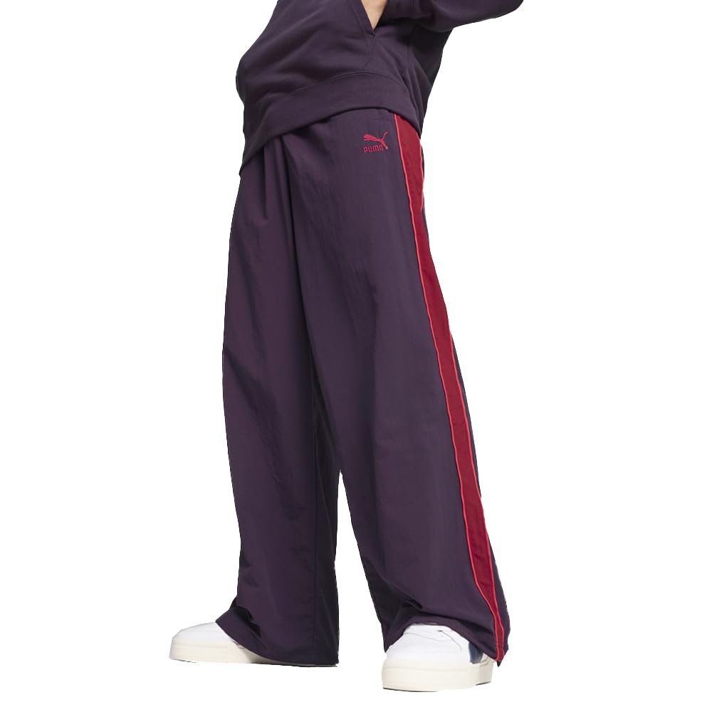 PUMA - Mens T7 Play.Paris. Track Pants, Color Midnight Plum, Size: X-Large