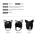 Women's Cute Cat Ears Diving hat Thermal Neoprene Diving Hood Adjustable Fit Hood High Stretch Scuba Dive Hood Thermal Adjustable (Black)