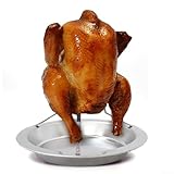 Acciaio inossidabile affidabile: il nostro arrosto per pollo e tacchino è realizzato in acciaio inossidabile resistente, per una lunga durata. È forte e può resistere al calore elevato senza deformarsi o piegarsi.