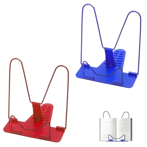 XRVRILE 2 Porte Livre Enfant École, Pupitre de Lecture Réglable et Pliable, Chevalet de Livre de Cuisine, Support de Livre de Bureau, Lutrin de Lecture...