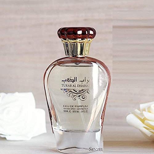 Turab Al Dhahab For Women Edp - Eau De Parfum 100Ml (3.4Oz) | Arabian Perfumery | Warm & Sunny Blend Of Hibiscus Blossom, Tangerine, Coconut, & White Musk | Everyday Essential | By Ard Al Zaafaran #TOP3