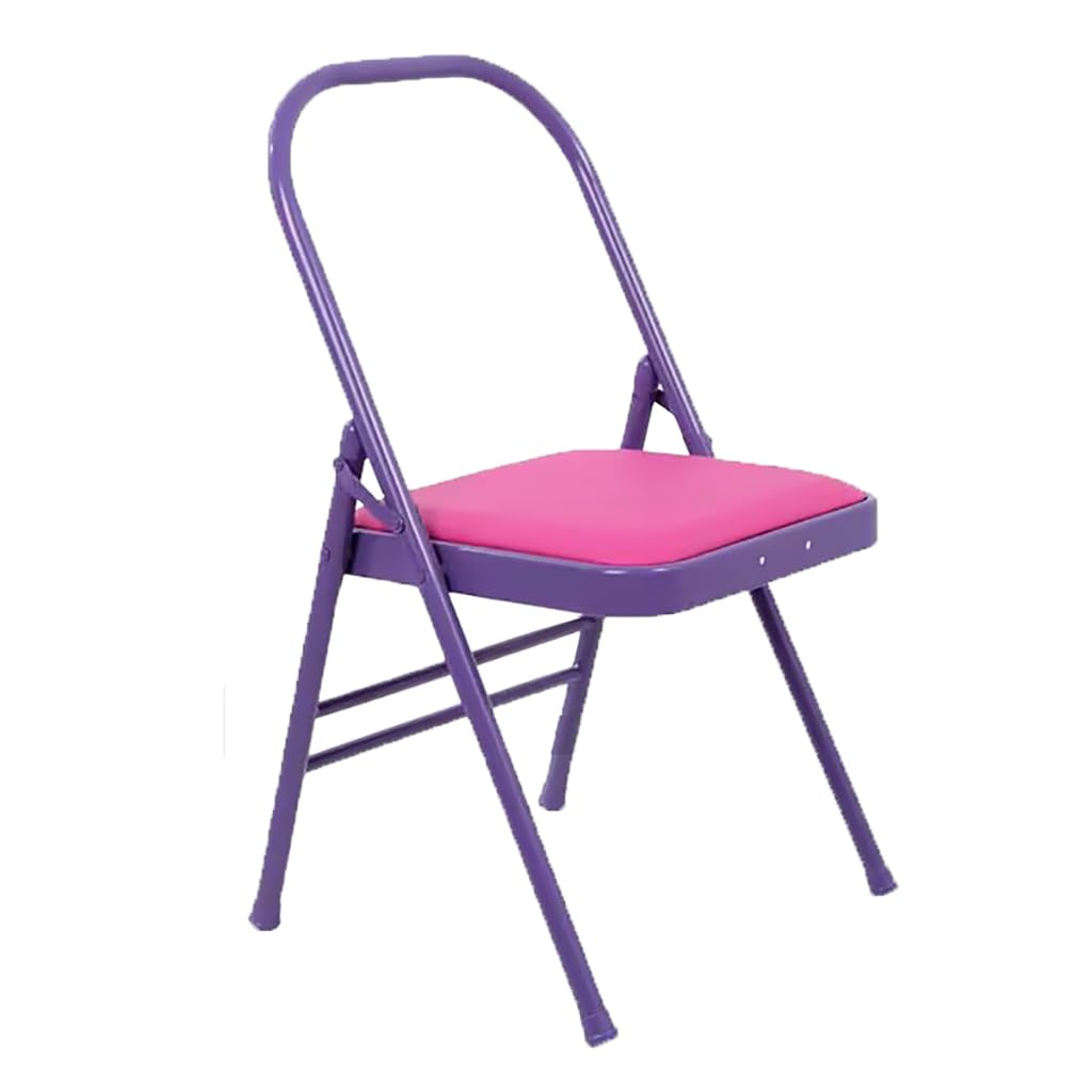 Chaise De Yoga Pilates, Chaise Auxiliaire Iyengar Sans Dossier Antidérapante, Stable Et Durable Avec Couvre-Pieds Antidérapants, Purple - Routine