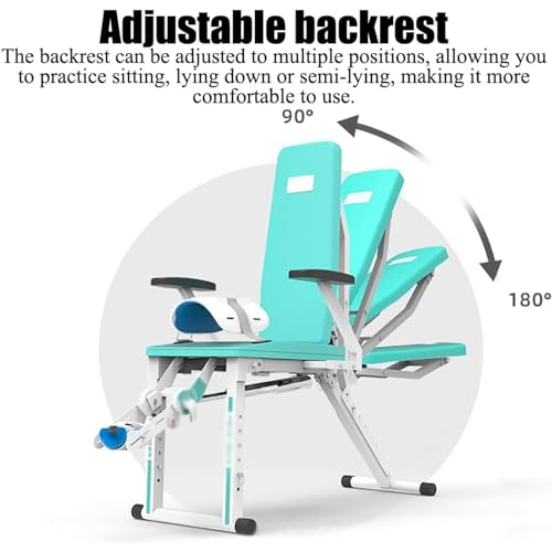 Image of Electric Knee Joint Rehabilitation Training Device, Lower Limb Postoperative Stretch Rehabilitation Training Device with Adjustable Backrest, -10 to 150 Angle Adjustment