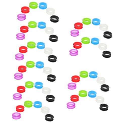 Toddmomy 2sets Shear Thumb Insert Ring Hairdressing Scissor Finger Protector for Comfort Safety 12pcs*2