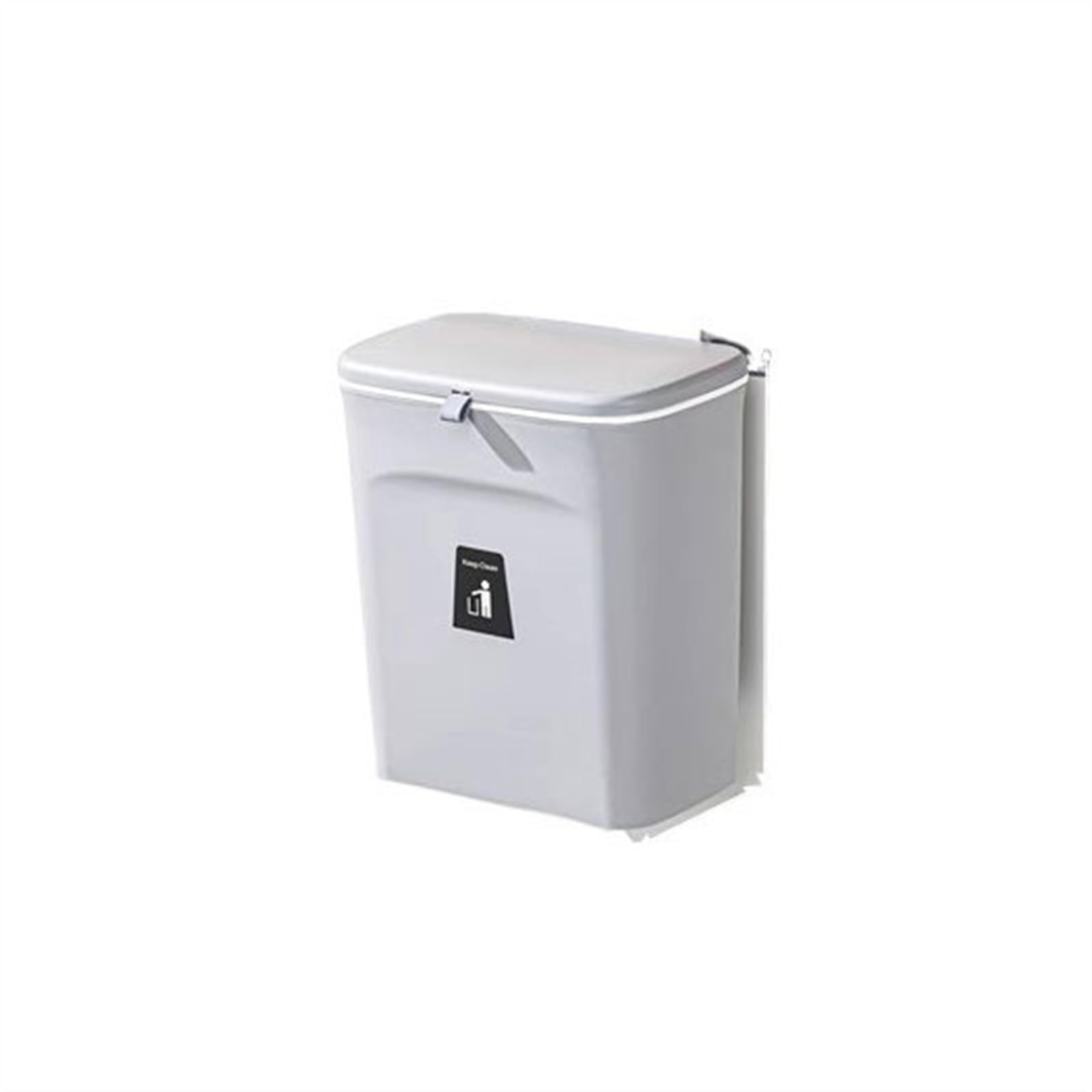 Cestino carta ufficio Pattumiera da cucina a parete for uso domestico nuovo modello con coperchio for la raccolta dei rifiuti della cucina, secco e umido, for il bagno Pattumiera da bagno ( Color : B