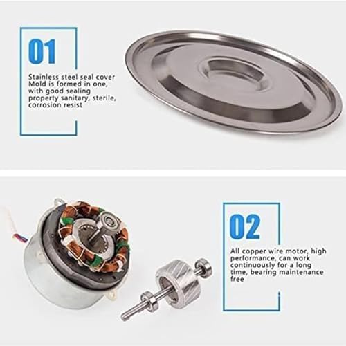 Automatic Electric Flour Sifter - 60 Mesh Stainless Steel Vibrating Sieve for Powder, Sesame & Particles - Efficient Kitchen Screening Machine, 15CM