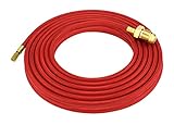 SÜA - Power Cable for 20 Series Water-Cooled TIG Torches - 25 Feet - Super Flex Red Braided - Model 45V04-R