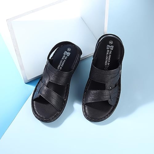 Image of Red Chief Genuine Leather Formal Slip-On Sandal for Men | RC3908