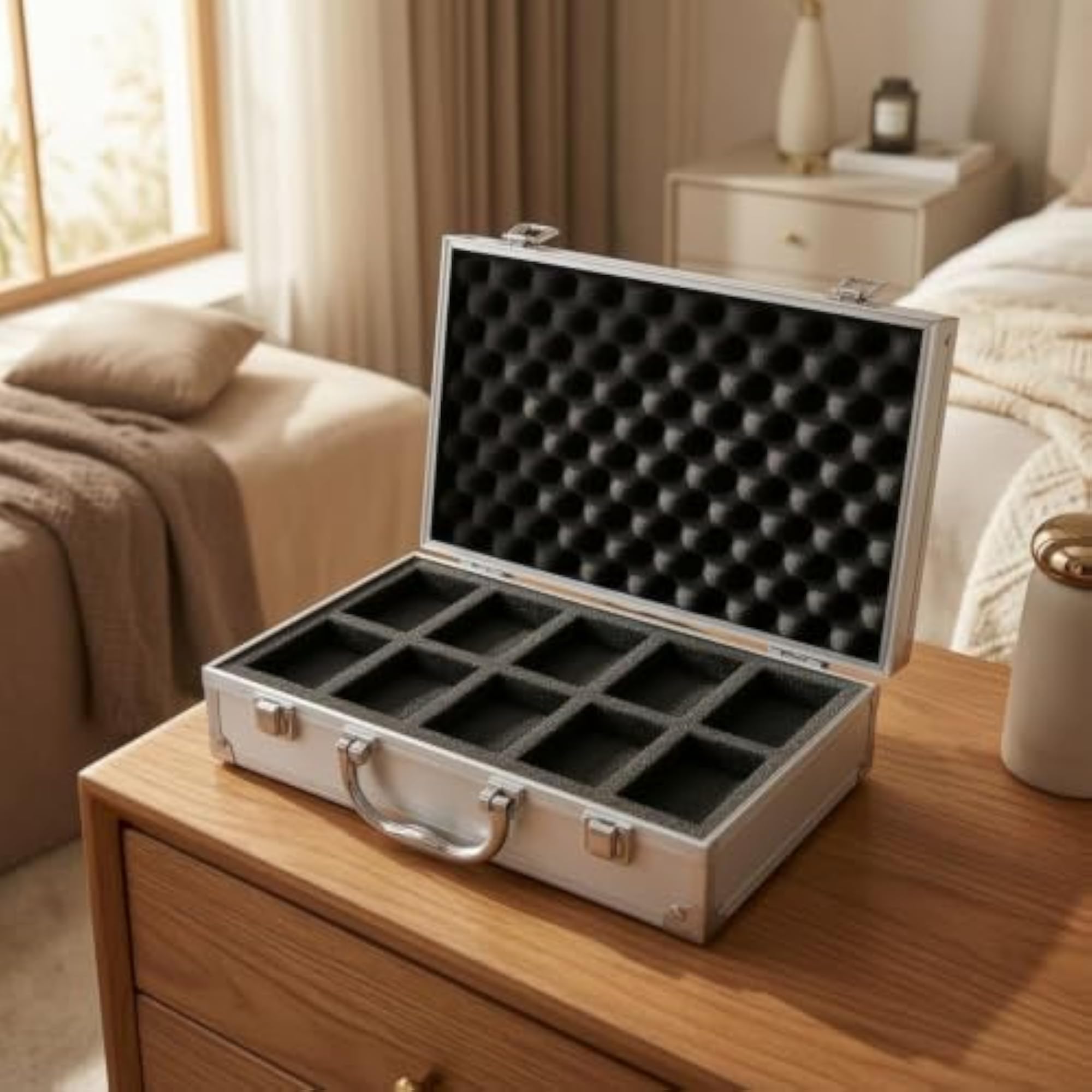 Aluminum Watch Box with 10 Slots