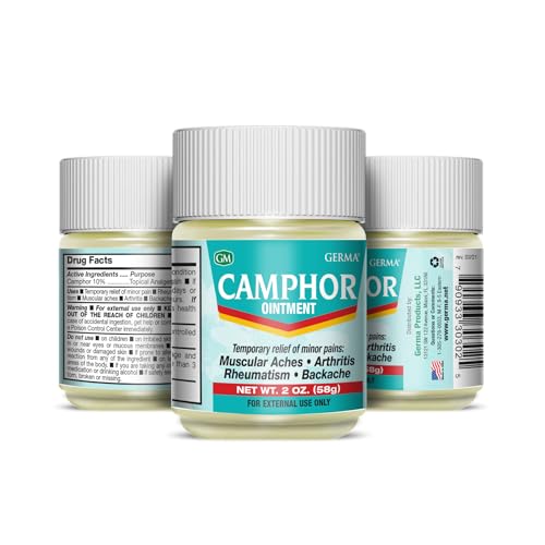 Camphor Ointment 2 oz. Germa Unguento Alcanfor. Pomada 2-Pack