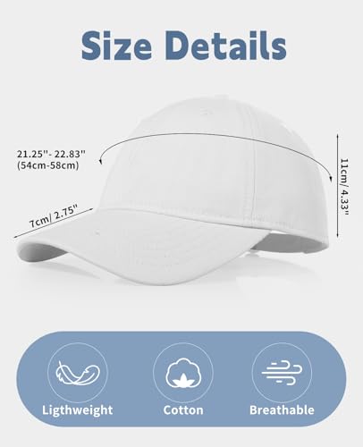 Unisex Low Profile Cotton Baseball Hat for Youth Adjustable Kids Plain Baseball Cap for Boys Girls Age 8-15 Years4