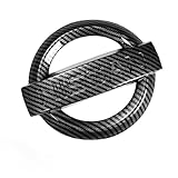 DEMILLO Car Front Grille Emblem Compatible with Ni ssan 2013-2018 Altima Murano Rogue ABS Grill Badge Sticker(Carbon Fiber)