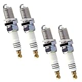 lekiliky 4PCS Spark Plugs, 5464 BKR5EIX11 Alloy Spark Plug Replacements, Automotive Engine Ignition