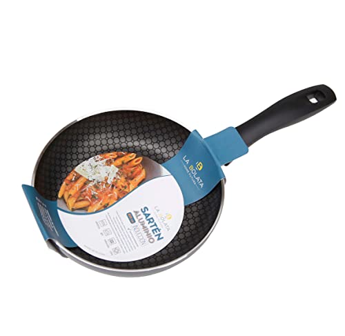 THE SECRET HOME Sartén Nido de Abeja Antiadherente Diámetro 20cm Mango de Silicona Apta para Cocina Eléctrica Imagen de THE SECRET HOME Sartén Nido de Abeja Antiadherente Diámetro 20cm Mango de Silicona Apta para Cocina Eléctrica