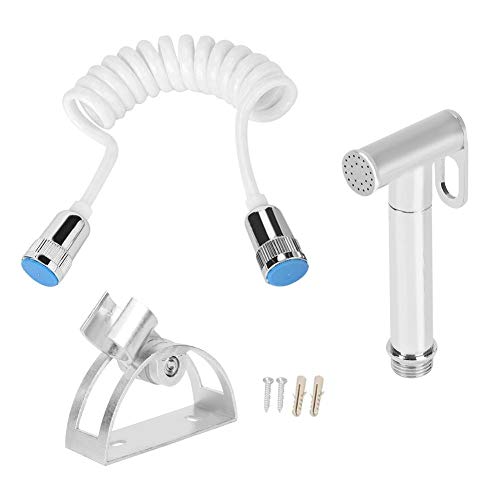 G1/2 in Handheld Bidet Spray Head Set Toilet Bidet Sprayer Kit Home Bathroom Accessories Bathroom Bidet Shower Pu Spring Tube Toilet Wash Bidet Set