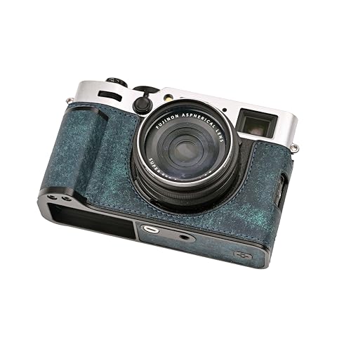 CLC handmade �Ή� fuji X100VI/fuji X100VI ��p �J�����P�[�X �J�����J�o�[ �J�����o�b�O �{�v ���w���v�{��+���^���x�[�X�v���[�g+�n���h�� (Matte Blue)