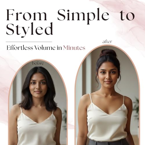 Image of Hair Bun for Women-100% Natural Real Human Hair Extension | Clutcher Hair bun for Women and Hairs Volumizer Easy-To-Wear Hair's Clutcher for Women-Trendy Look (Brown)