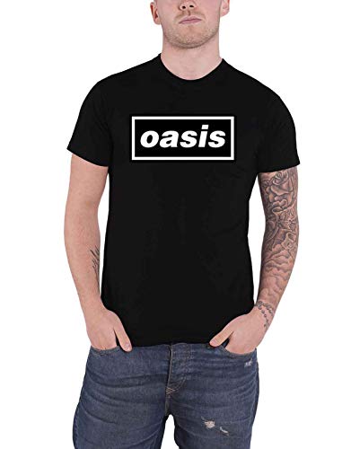 Amazon.com: Oasis T Shirt Decca Band Logo Official Unisex Black