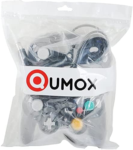 Miniatura 7 de QUMOX 2x negro Wired Classic Controller Joypad GamePad for Nintendo GameCube GC Wii Turbo Lento característica