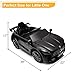 Winado 12V Ride on Car, Licensed Mercedes Benz AMG GTR Battery Powered Electric Vehicle, w/Parent Remote, Wider Seat, LED Lights, Openable Doors, MP3 Player, Smooth Start, 3 Speeds - Black