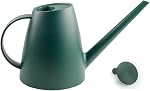 LOYUYU 1.8L Plastic Watering Can Small Lightweight Cute Indoor Outdoor Garden Plants, Abreuvoir Can with Shower Head White