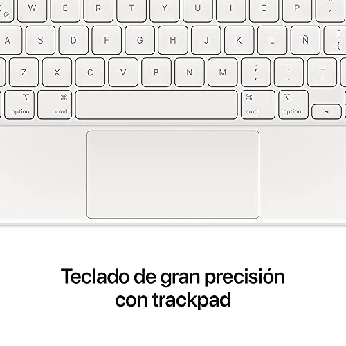 Image of Apple Magic Keyboard: iPad Keyboard case for iPad Pro 11-inch (1st, 2nd, 3rd, 4th gen) and iPad Air (4th, 5th gen, and M2), Great Typing Experience, Built-in trackpad, Spanish (Latin Am) - White