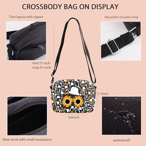 XYANFA Clloowwn Crossbody Bag Horror Movies Gift Lover Themed Gift For Women Clloowwn Handbag2