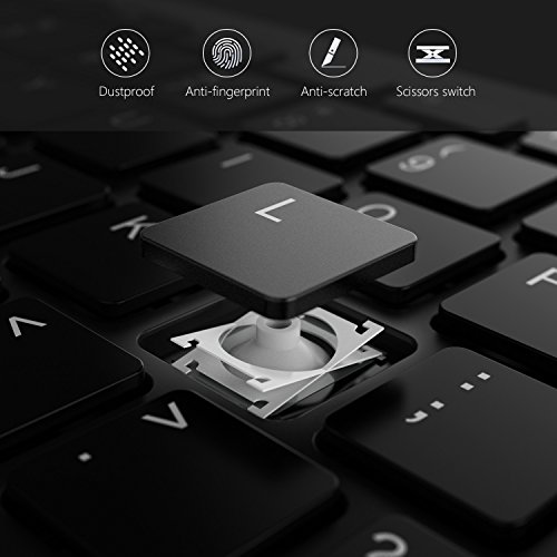 Teclado y ratón inalámbrico Seenda negro para organizar tu escritorio sin enredos 4