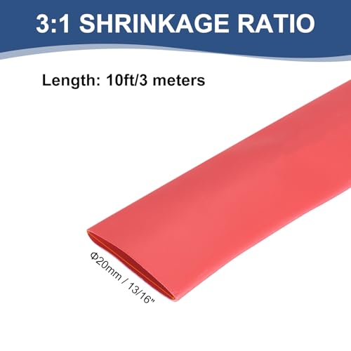 Tubo termorretráctil impermeable 4:1 para cableado industrial, 20 mm 2