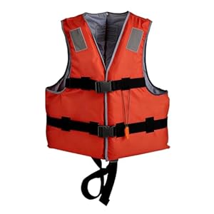 2026 Professionelle Rettungsweste für Erwachsene Wassersport Schwimmjacke Bootfahren Sicherheitsausrüstung Outdoor-Aktivitäten (Red, L)