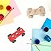Zhanmai 6 Pcs Wooden Toy Cars to Paint Wood DIY Car Toys Unfinished Wood Race Cars Bulk Paintable Wooden Cars Crafts for Home Activities Easy Woodworking and Family Time Set