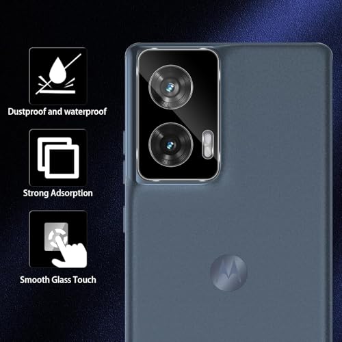 Image of Xmon Back Camera Lens Protector for Motorola Edge 50 Fusion (1 Pack) Premium Camera Glass Protector Guard, Anti-Scratch, Ultra-Clear, Easy Installation