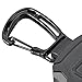 SHENGXIN 2 Pack Retractable Keychain Heavy Duty Carabiner Badge Holder, Tactical ID Badge Reel with 32” Steel Retractable Cord, 8.0 OZ