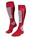 Produktbild FALKE Damen Skisocken SK2 Intermediate Wool W Kh Wolle Funktionsmaterial warm dick 1 Paar, Rot Rose 8680, 39-40