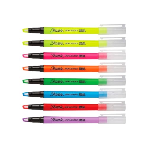 Sharpie Clear View Highlighter Sticks, Chisel Tip, Assorted…
