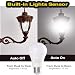 Etrogo Bombilla Sensor Crepuscular E27 Con Sensor de Luz Sensor Dia y...