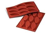 Maße: 100 x 44 H 15 mm Silikomart 20.039.00.0060 SF 039 BARCHETTA - SILICONE MOULD 100X44 H 15 MM
