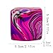 Squishy Stress Cube for Adults,Squishy Slow Rising Fidget Cube Sensory for Anxiety Stress Relief High Density Ice Squeeze Ball Cubes Purple