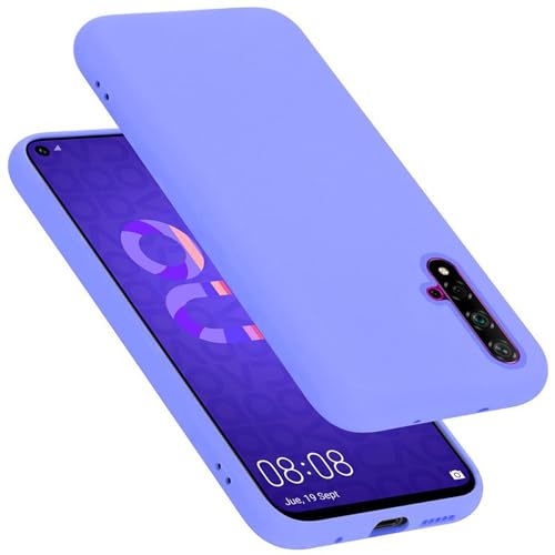 Cadorabo Funda de Silicona Compatible con Honor 20 / 20S / Huawei Nova 5T, Funda Protectora de Cuerpo Completo para 20 / 20S / Huawei Nova 5T- Resistente a arañazos fundade TPU - Liquid Lila Claro