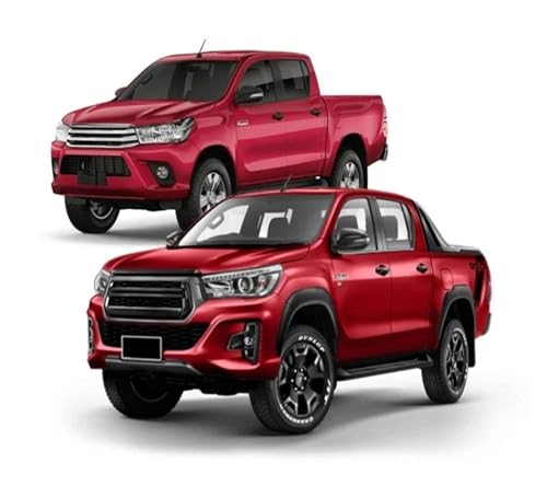 Cubierta negra for faros delanteros Hilux Revo Rocco accesorios 2015-2020 7