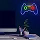 FOREVER Neon LED Gamepad mehrfarbige, LED-Wandlampe für Jungenzimmer, Spielzimmer, Geschenk für Gamer, Bunte Deko-Lampe, USB oder AAA-Stromversorgung mit Wandlampe mit Dimmer, blau,rotgrün, gelb