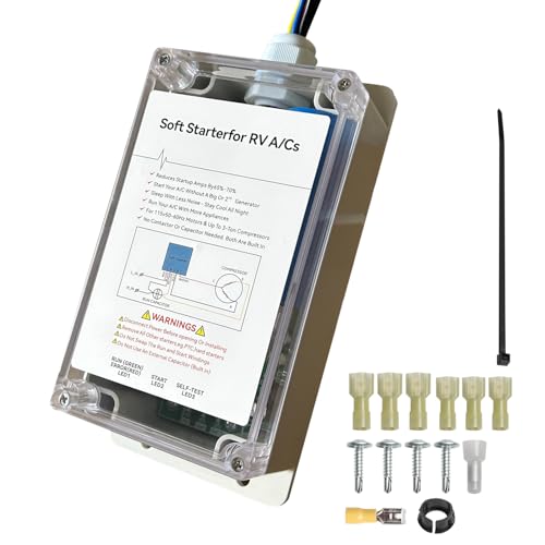 Soft Start for Air Conditioner, RV AC Soft Start Kit, Easy Start an 12V A/C unit & Appliances on RV Power with a Small Generator