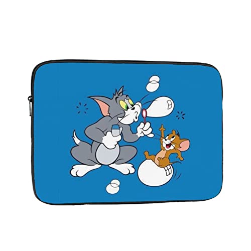 ノートパソコンケース トムとジェリー アニメ 13 インチ 360°保護pcケース 耐衝撃パソコンけーす パソコンバッグ 薄型 防水 軽量 シンプル 通勤 通学 ビジネス 男女兼用 人気 プレゼント