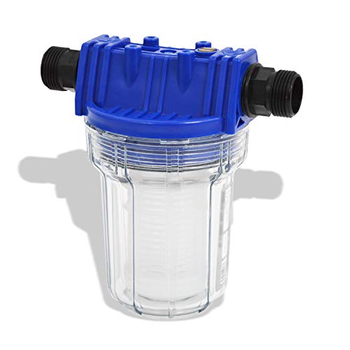 Filtre pré-filtre pour pompe à eau domestique, pompe centrifuge, pompe à jet, pompe de puits, pompes submersibles pour machines à laver, appareils de commutation, pompes centrifuges (pré-filtre 1L)