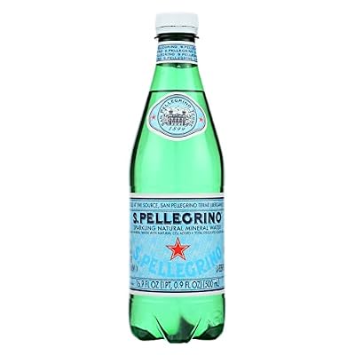 S.Pellegrino Sparkling Natural Mineral Water, 16.9 fl oz. (24 Count)
