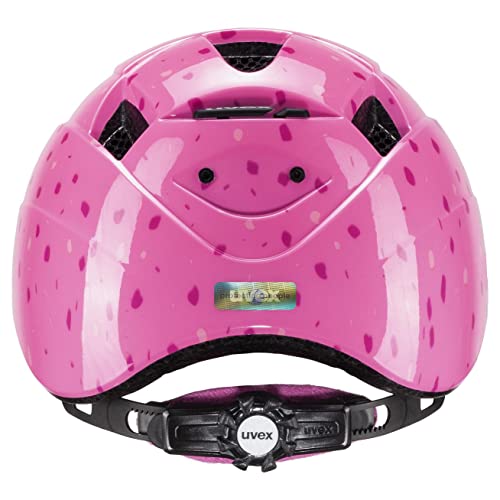 uvex Kid 2 - Lightweight Kids Bike Helmet for Children - Individual Fit - Upgradeable with an LED Light - Pink Confetti - 46-52 cm - Image 3