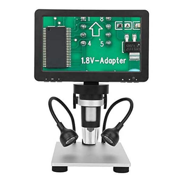 7in Elektronisch Microscoop, met Buikspieren, Aluminium Legering Bediening Voorwaarden Circuit Bord Voorwerpen Microscoop Camera