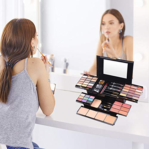 All In One Makeup Kit, Multi-Purpose Makeup Gift Set 49 Colors Combination Palette Full Makeup Essential Starter Kit For Beginners Or Pros, Included Eyeshadow, Lip Gloss, Blusher, Eyeliner, Mascara #TOP5